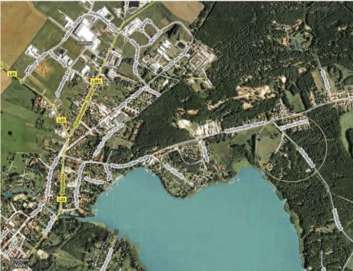 Satellitenbild Storkow Wolfswinkel von Google